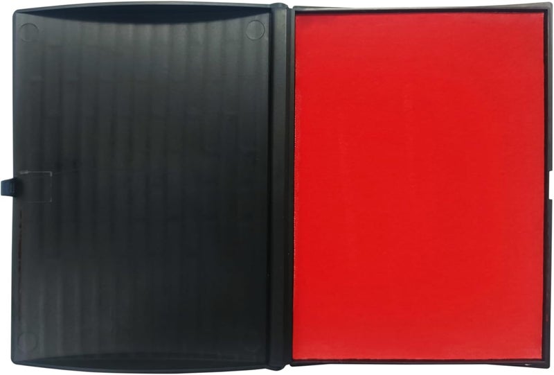 Stampmate Large Red Stamp Pad 7" x 5" – Premium Felt Ink Pad for Office, Home, Craft, and Rubber Stamps - Image 4